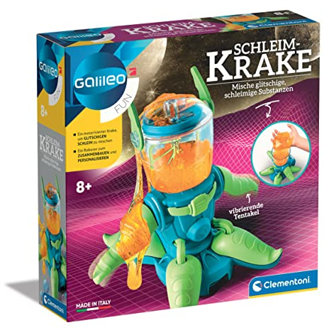 Clementoni Galileo Fun – Schleim-Krake, Set zum Herstellen von Slime zum Spielen und Kneten, Spielzeug für Kinder ab 8 Jahren von Clementoni 59277
