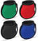Dacitiery 4 PCS Golf Ball Cleaner Pouch with Carabiner, Golf Accesorries Washer Pocket Waterproof Bag, Golf Ball Dry-Clean Pocket Gifts for Men Ladies, Fit for Golf Carts Belt Golf Bag