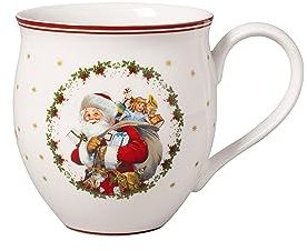 Villeroy & Boch - Toy's Delight, Tasse avec Père Noël et ange, Porcelaine premium, Tasse en porcelaine, 360 ml