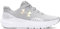 Under Armour UA GGS Surge 4 Laufschuhe, Halo Gray/White/Iridescent, 36.5 EU