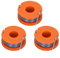 QOXEZY 3pcs Strimmer Spool & Line for SPARE GO for Argos McGregor MCT1825 Grass Trimmer Brush Cutter,Autofeed Spools Replacement Trimmer Refills