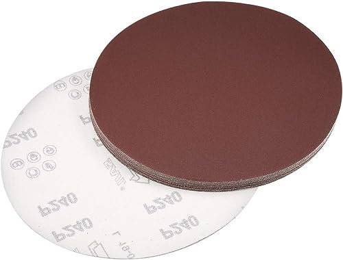 TA-VIGOR 15Pcs 200mm PSA Sanding Discs, 240 Grit 8 Inch Self Adhesive Stickyback Sandpaper Discs, Aluminum Oxide Sandpaper for DA Sander, Sand Automotive Car Paint, Wood, Metal