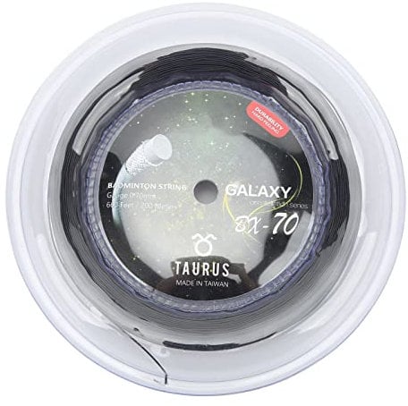 Otufan Badminton-Saite, 200 M, Nylon, Hervorragende Elastizität, Beständig gegen Rost, Badminton-Schläger-Saite Für Die Reparatur von Badminton-Schlägern(Schwarz)