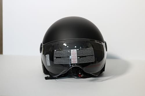 Casco Moto e Scooter Demi Jet OMOLOGATO AER 400 Fashion visiera elicottero (XL)