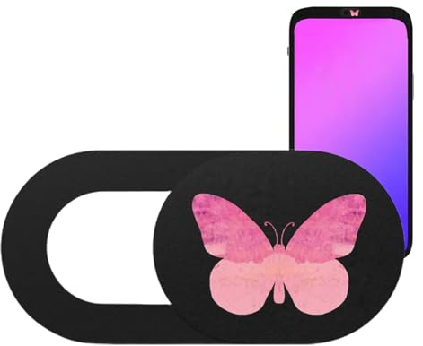 Maciun Glissière de Couvercle d'appareil Photo pour Ordinateur Portable | Couvercle d'objectif de téléphone Portable Slide Anti-Peeping | Couvercle de caméra vidéo PC avec Motif, pour