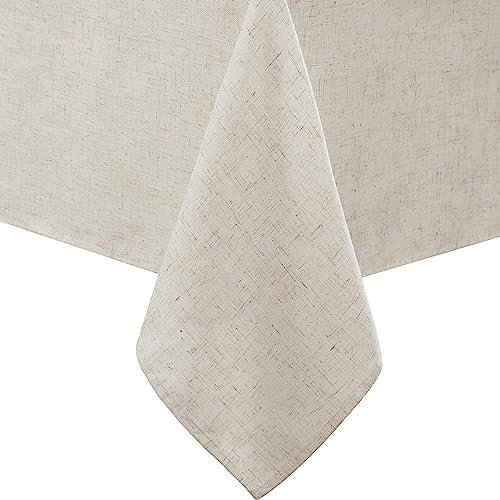Laura Ashley Dothan Luxus-Tischdecke aus Leinen-Mischgewebe, für formelle Anlässe, Urlaub, Hochzeit oder Party, 152,4 x 365,8 cm, Taupe