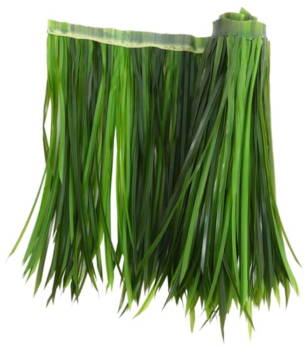 Yardwe Palm Thatch Roll Roof - Thatch Runner Roll Mexican Style Straw Roof Thatch Panels Tiki Hut Palapa Thatch Roofs Grass for Bar Hut Garden Patio Umbrella Fence