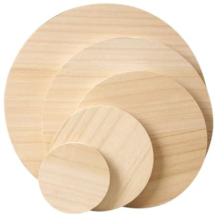 HSTWODE untersetzer Holz,Holzscheibe rund, Naturholz Baumscheiben Ca.Optionale Dicke für DIY Handwerk - Hochzeit Mittelstücke Weihnachten Dekoration zum Basteln, Malen Baumscheibe (2 Stück*30cm*3cm)