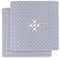Yorkshire Bedding Bath Mat Non Slip - 53x53cm Bathtub Shower Mat 2 Pack with 200 Strong Suction Cups Grip and Drain Holes - Soft Grey Rubber Bathroom Mats Machine Washable