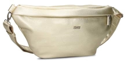 Zwei Damen Hip Bag Mademoiselle.M MH80 Bauchtasche 40 cm 3 Liter, Crossbody Bag wasserabweisend, 3-in-1 Bequeme Brusttasche, Gürteltasche & Hüfttasche (Gold)