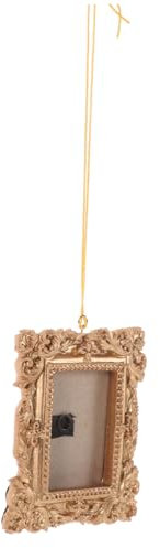 HOLIDYOYO Weihnachtsbaum Mini Bilderrahmen Deko Goldene Ornamente Für Fotoanzeige Kreative Wanddekoration Für Festliche Anlässe Kompakt Und Langlebig Aus Hochwertigem Harz