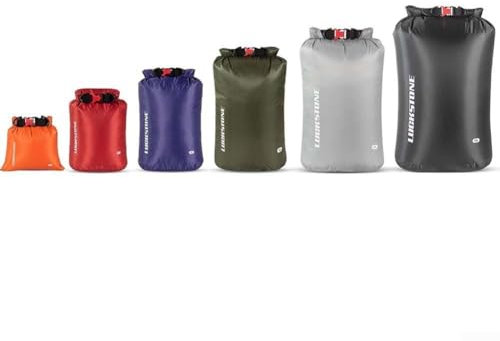 Sumsoctober Confezione da 6 sacchetti impermeabili per piscina, pieghevoli, con sistema di chiusura ermetica, per mantenere vestiti ed elettronica al sicuro durante gli sport acquatici