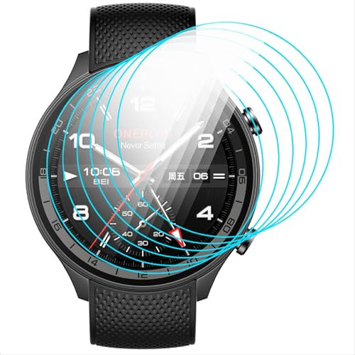 GIOPUEY Pellicola Protettiva per Oppo Watch X2 46mm, [6 Pezzi] Flessibile TPU Schermo Protezione Pellicola [Extra-Sottile] [Anti-graffio] - Trasparente