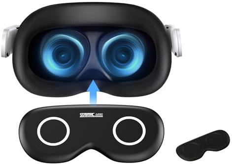 Anti-Glare VR Lens Protector Compatible with Meta Quest 3/2/Vision Pro/PSVR2 - Dustproof Scratch-Resistant Cover (Black)