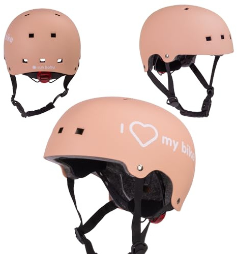 SUN BABY Kids Bicycle Helmet with LED Light | Adjustable straps, chin protection, magnetic buckle and ventilation