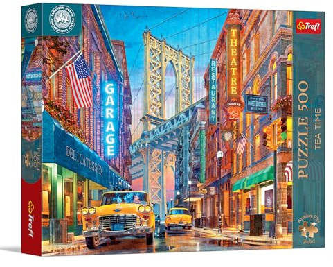 Trefl - Puzzle 500 Teile, Blick auf die Manhattan Bridge, Premium Plus | Für Kinder und Erwachsene ab 14 Jahren, hochwertige, kreative Unterhaltung, präzise passende Teile
