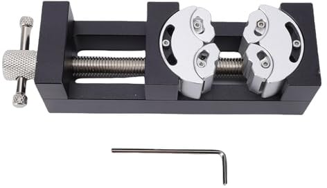 Bewinner Mini-Schraubstockklemme, Selbsteinstellendes Intelligentes Fraktal-Design, Robuster Schraubstock, Aluminiumlegierung, Schmuckherstellung, Kunsthandwerk, Modellierung