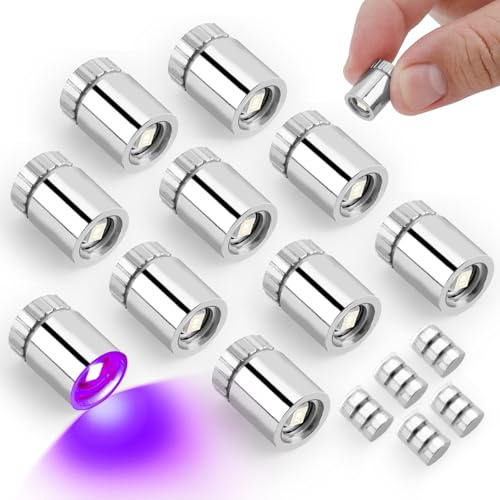 Lot de 10 Mini-Lampes LED pour Loisirs Créatifs, à Piles Mini Lumières LED pour Maisons de Poupées Lanternes en Papier Décorations Fête Projets DIY (Violet)