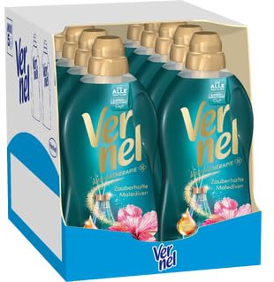 Vernel Aromatherapie Zauberhafte Malediven Weichspüler für ALLE Textilien (10 × 46 Waschladungen), Weichspüler mit langanhaltendem Duft für Wäsche mit ätherischen Ölen