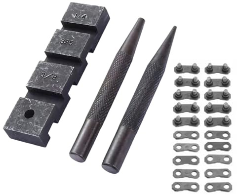 Ensemble d ' outils de chaîne de tronçonneuse professionnel, Rivets et séparateur de retrait de maillons pour séparateur d ' entretien