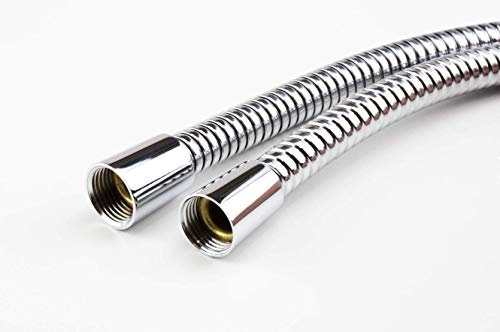Euroshowers SuperLux WRAS Approved Chrome Plated Stainless Steel Replacement Shower Hose (175cm / 1.75m)