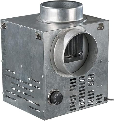 Ventilateur de cheminée - Ventilateur à air chaud - Diamètre : 125 mm