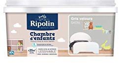 Peinture chambre d'enfant 2,5L RIPOLIN - Ton: Gris velours
