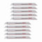 OTOTEC 10pcs R825BF Lames de Scie Sabre Alternative Bimétallique 14TPI 200mm Pas de 1.8mm S1025BF Robuste pour Tuyaux Minces en Métal Souple