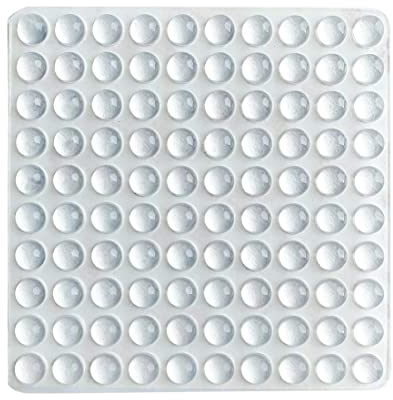 100 Almohadillas Autoadhesivas para Parachoques con Forma semiesférica, pies de Goma Que amortiguan el Ruido para gabinetes, pequeños electrodomésticos, electrónica, Marcos de Cuadros. (Transparente)