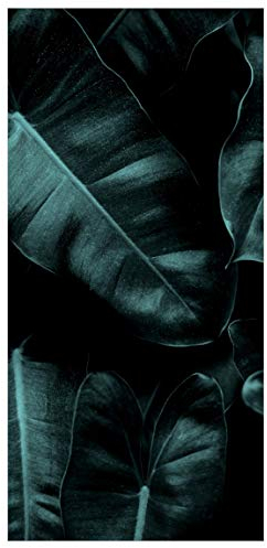 Raumteiler - Dschungel Blätter Dunkelgrün - 250x120cm, inkl. Halterung