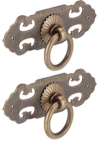 Schubladengriff 90mm Schublade Horizontalgriff Chinesische antike Möbel Schranktür Schublade Reiner Kupfergriff Hohlgriff