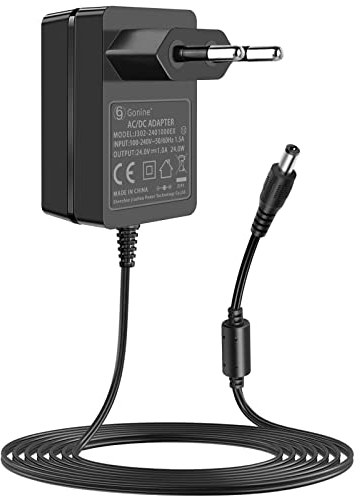 Gonine 24V 1A Netzteil AC Adapter, 100~240V AC zu DC 24Volt 1 Ampere Konverter 24VDC 1000mA 800mA 600mA 400mA 200mA Wandladegerät für LED-Streifenlicht, CCTV-Kamera