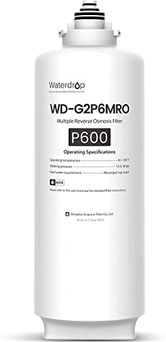 Waterdrop Filtro WD-G2P6MRO, ricambio per sistema di osmosi inversa WD-G2P600-W