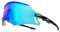 KAPVOE Fahrradbrille Mountainbike Sport Sonnenbrille Radfahren Motorrad BMX Herren Damen Blau Schwarz 02