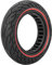G.V.SHOP® 1 Vollgummiräder 10 x 2,5 Zoll 36 mm Reifen für Elektroroller, Xiaomi, Ducati, Lexgo, Vivobike S2, rutschfest, Vollgummi (Rot 1pcs)
