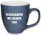 Mahlwerck XL Jumbotasse, selbst gestalten, große Porzellan-Kaffeetasse mit matter Oberfläche, Tasse personalisieren mit Namen, Geschenk, 400-450ml, mit eigener Textgravur, Shark Blue