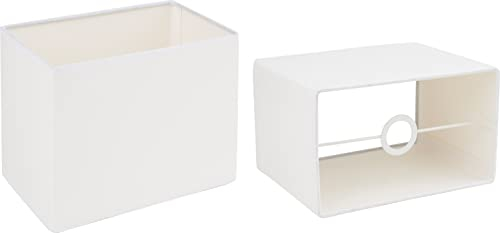 VBS 2er-Pack Lampenschirm rechteckig 20x12x15cm Schirm Lampe Beleuchtung