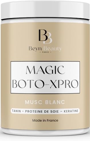 Beyn Beauty® Botoxpro Capilar Reestructurante | Mascarilla Pelo Tratamiento Keratina cabello dañado | Hidrata, alisa, fortalece. Ácido hialurónico, queratina, tanino Made in France (Almizcle Blanco)