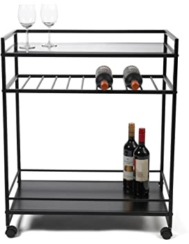 M2 Kollektion Beistelltisch Berlin 4 in schwarz, B/H/T=70x86x37cm