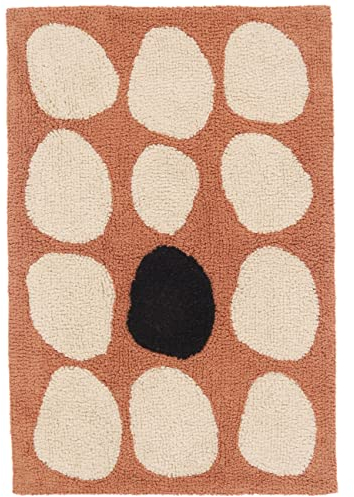 RugVista Thalassa Badematte - Terra/Naturweiß Teppich 60x90 Moderner Teppich