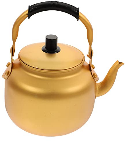 UPKOCH Tetera De Agua De Aleación Con Mango Antiquemaduras Para Cocina Hervidor Tradicional Compacto Para Estufa Doméstica Apta Para Té y Bebidas Calientes