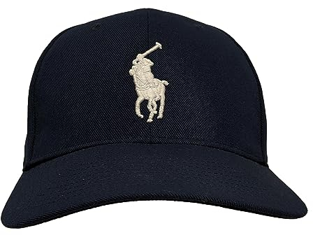 POLO RALPH LAUREN Herren Big Logo Baseball Snapback (Einheitsgröße, Marineblau (Weiß)), Marineblau