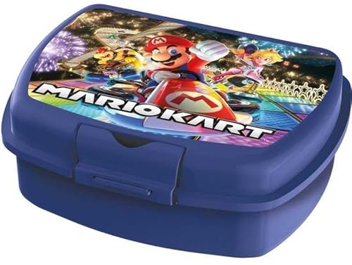 Boîte à goûter Super Mario Kart en Pvc - Fabrique en Espagne (Lunch Box Mario -K)