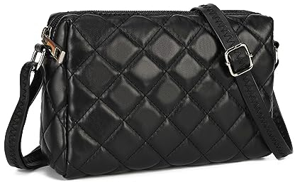 Gladdon Umhängetasche Crossbody Bag Messenger Tasche Schultertasche Klein Handytasche Vegan Leder für Damen