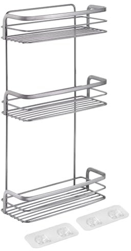 Metaltex Bad Regal 3-Etg. Origin LUXY, Ablage ohne Bohren, selbstklebend