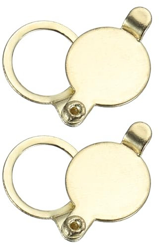 PATIKIL 12mm Cubierta de Mirilla, 2pcs Privacidad Puerta Visor Mirilla Protector Autoadhesiva de Cobre Herramiento de Seguridad para Casa Apartamento Hotel Entrada, Dorado