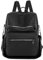 Shengxi Rucksack tasche 2 in 1 damen, Soft Leder handtasche Rucksack für Damen, Damen Freizeit multifunktional rucksack mittelgroß für den täglichen Gebrauch auf Reisen, Arbeit und Schule, schwarz