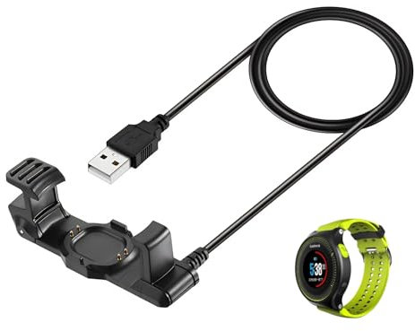 Compatible with Forerunner 225 GPS Running Smart Watch Charger, Replacement USB Charger Cable 3.3 Ft Charging Cord for Forerunner Smartwatch, Lightweight & Compact