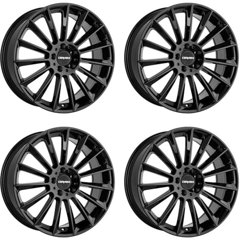 4x Carmani Felgen Alufelgen 17 Fritz 8,5x20 ET23 5x112 black kompatibel mit Mercedes C CLS E GLA GLC S SL SLC SLK