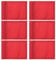 PATIKIL 7 x 5 Inch Golf Flag, 6 Pcs 420D Nylon Mini Garden Pin Flags Portable Target Flag with Tube Inserted for Outdoor Indoor Yard Backyard Garden, Red